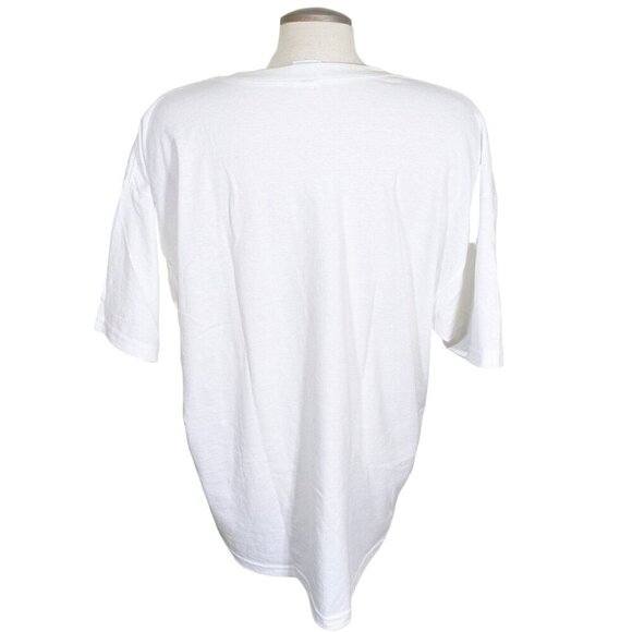 Red Hat Society Graphic Tee T Shirt Womens Size XL White Love Me Love My Hat - Picture 5 of 6